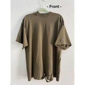 Authentic Balenciaga Destroyed 704056 TMVA 3B Green Shirt -The Real Real Store